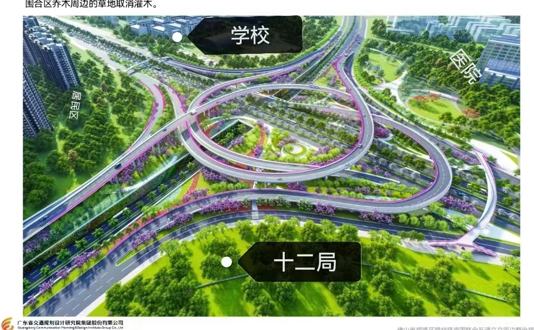 佛山市顺德区碧桂路南国路全互通立交周边整治提升工程智能喷灌系统安装工程